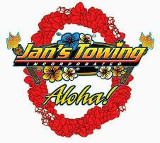 jans towing aloha logo