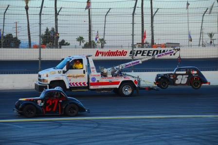 race recovery at irwindale speedway