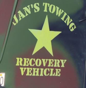 jans towing recovery vehicle